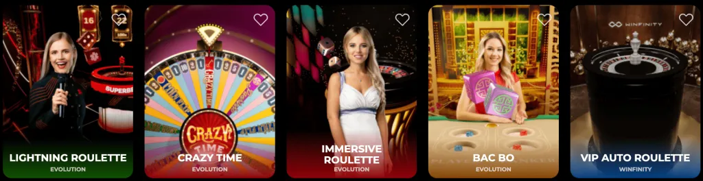 Nyxbets live casino